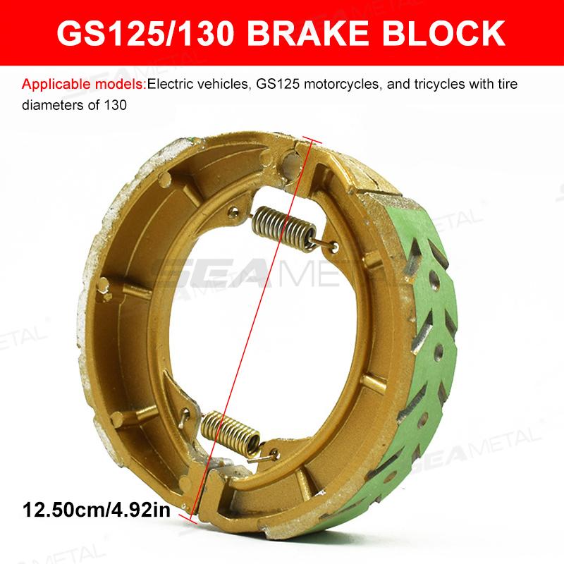 SEAMETAL Motorcycles Brake Shoes Brake Pad Block for GY6 50 GY6 80 GY6 125 CG125 CG150 139QMB 152QMI 156FMI Scooter Moped ATV