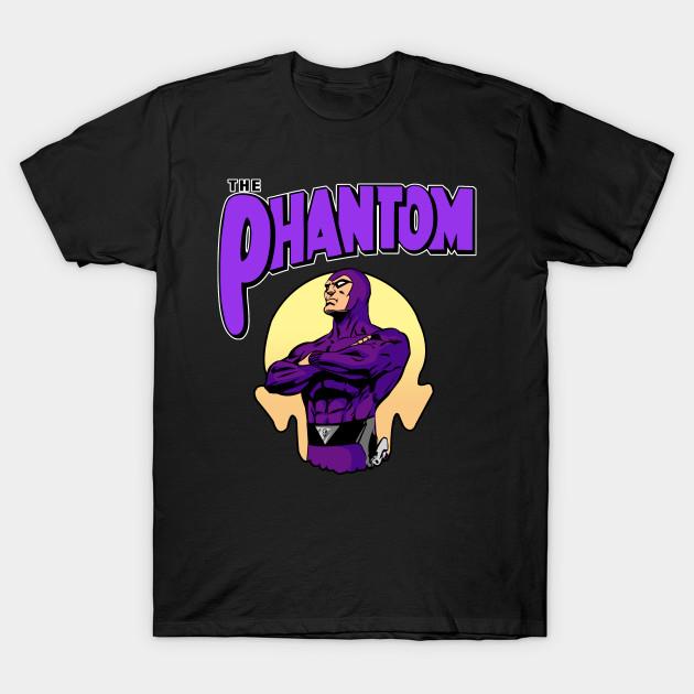 Мужская черная футболка с принтом The Phantom Печать на трансферной бумаге без вырезания Хлопковая футболка M чёрный