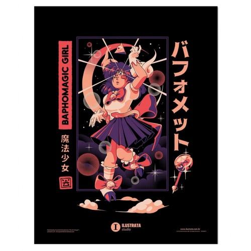 Ilustrata Nadruk dziewczynki Bafometa