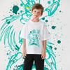 Saint Seiya Dragon Shiryu Impression Anime T-shirt Enfant 100% Coton Garçons Filles Unisexe Dessin Animé T-shirt Doux Confortable Haut à Manches Courtes