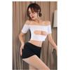 Erotic Lingerie Tight Secretary Uniform Sexy Beauty Open Chest Bag Hip Nightclub Dress Erotic Sexy Lingerie Woman Clothing