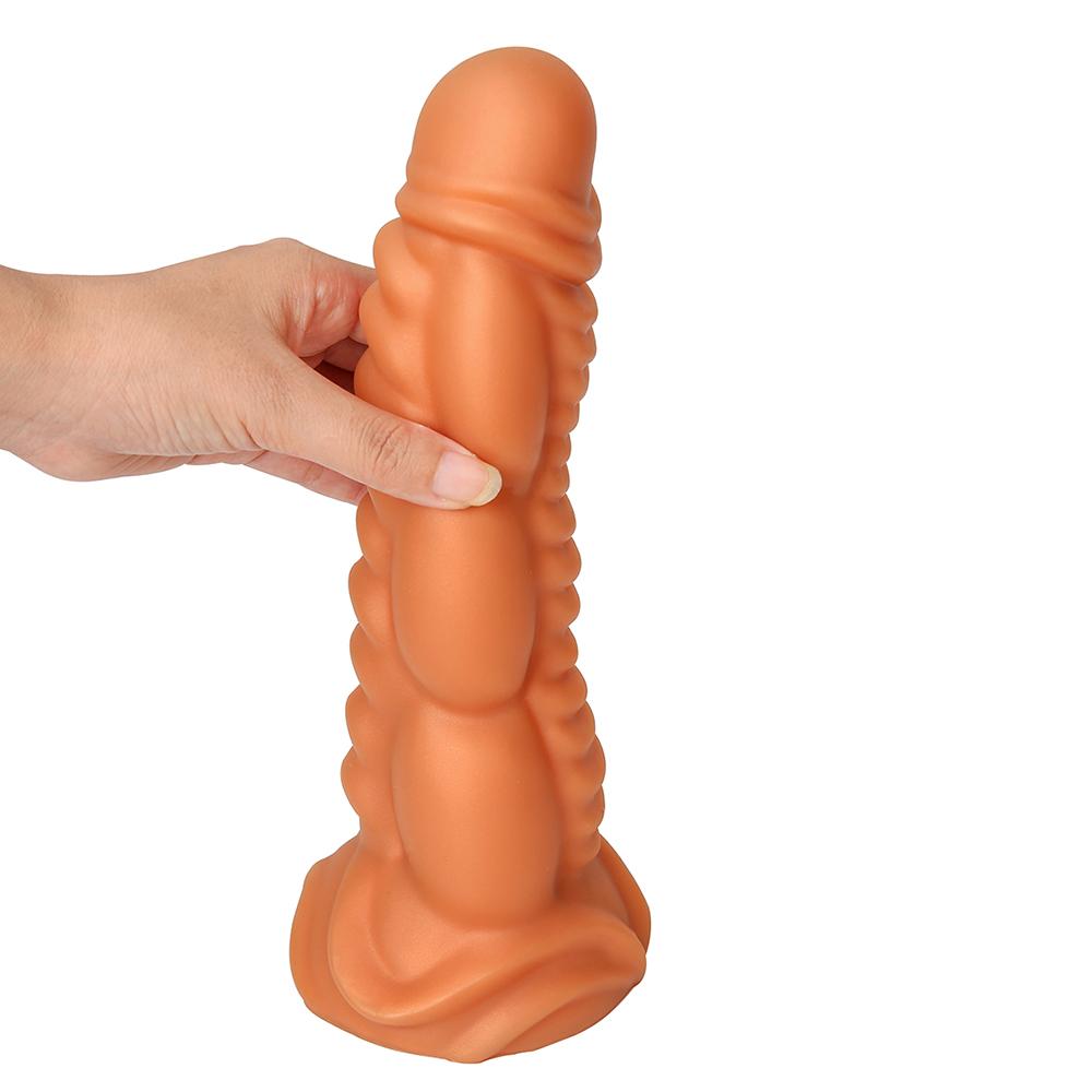 Plug anale in silicone Masturbatore Simulazione Dildo Espansore anale Giocattoli adulti del sesso Fisting Pene realistico Grosso cazzo