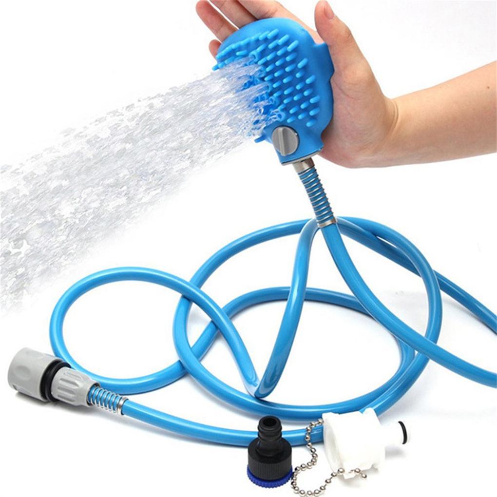 Pet Shower Bath Brush Attachment Grooming Washing Hose Short Hair Comfortable Scrubber Massager Supplies Home