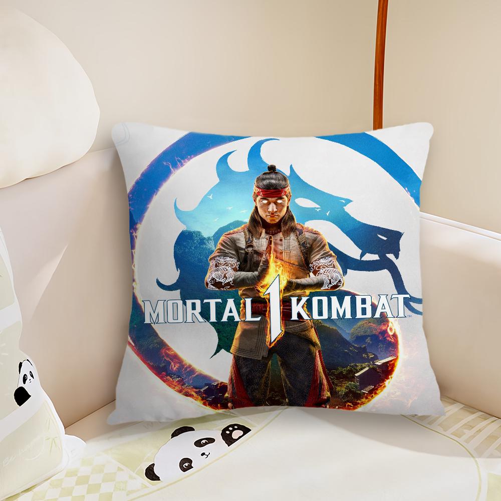 Game M-Mortal K-Kombat Pillow Case Living Room Sofa Cushion Cover Suitable For Home Bedroom Room Decoration