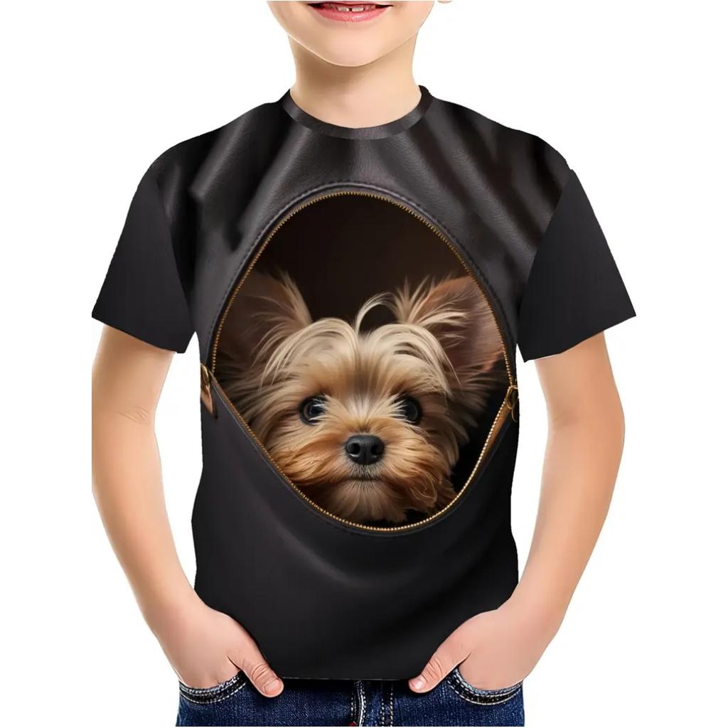 Kids Clothes Boys T-Shirt Short Sleeve Tees Girls T Shirt Breathable Fashion Children's T-Shirt O-Neck Tops Summer Girl Blouse