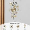 Metal Wall Clock for Living Room Designer Big Unique Clock for Wall Antique Handcrafted Wall Clock