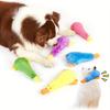 Colorful Squeaky Duck Toy For Dogs Durable Plush Chew Resistant Pet Training Toy