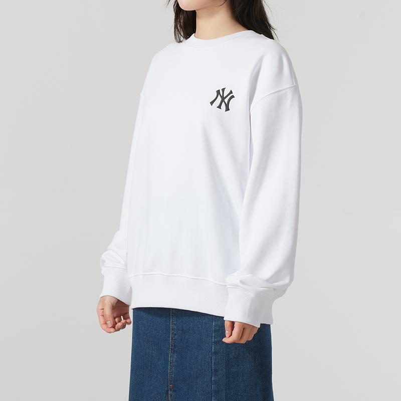 MLB New York Yankees Sweatshirt Unisex Ecru 3AMTB0651-50WHS