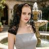 Lace Veil Short Veil with Binding Retro Gauze Shoulder-Length Single-Layer Exquisite Lace Elegant