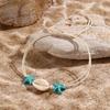 Sea Series Starfish Beaded Bracelet Ornaments Shell Beaded Handstring Turtle Woven Bracelet  Girls