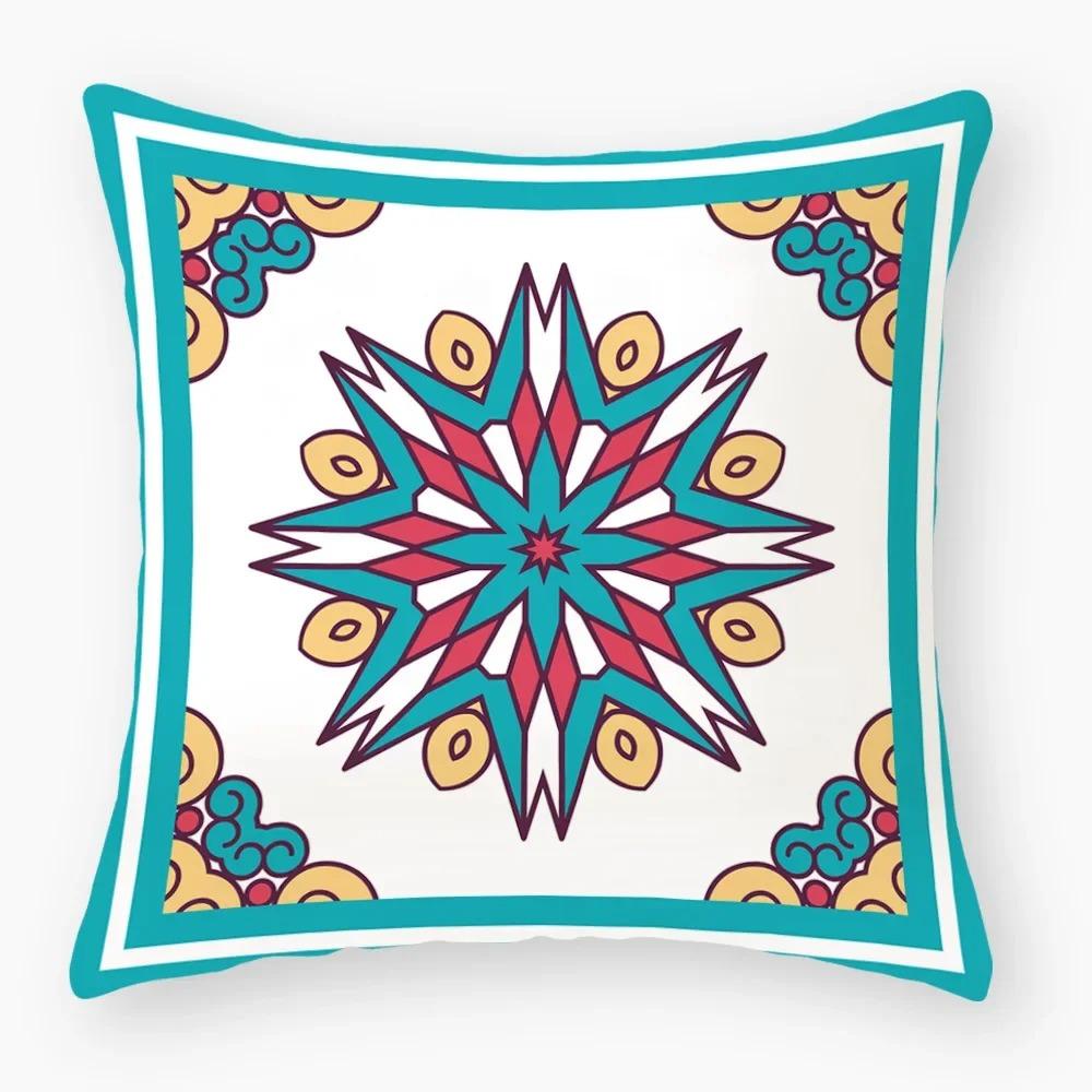 Housse de coussin nordique rétro géométrique, housse de coussin pour dossier, canapé