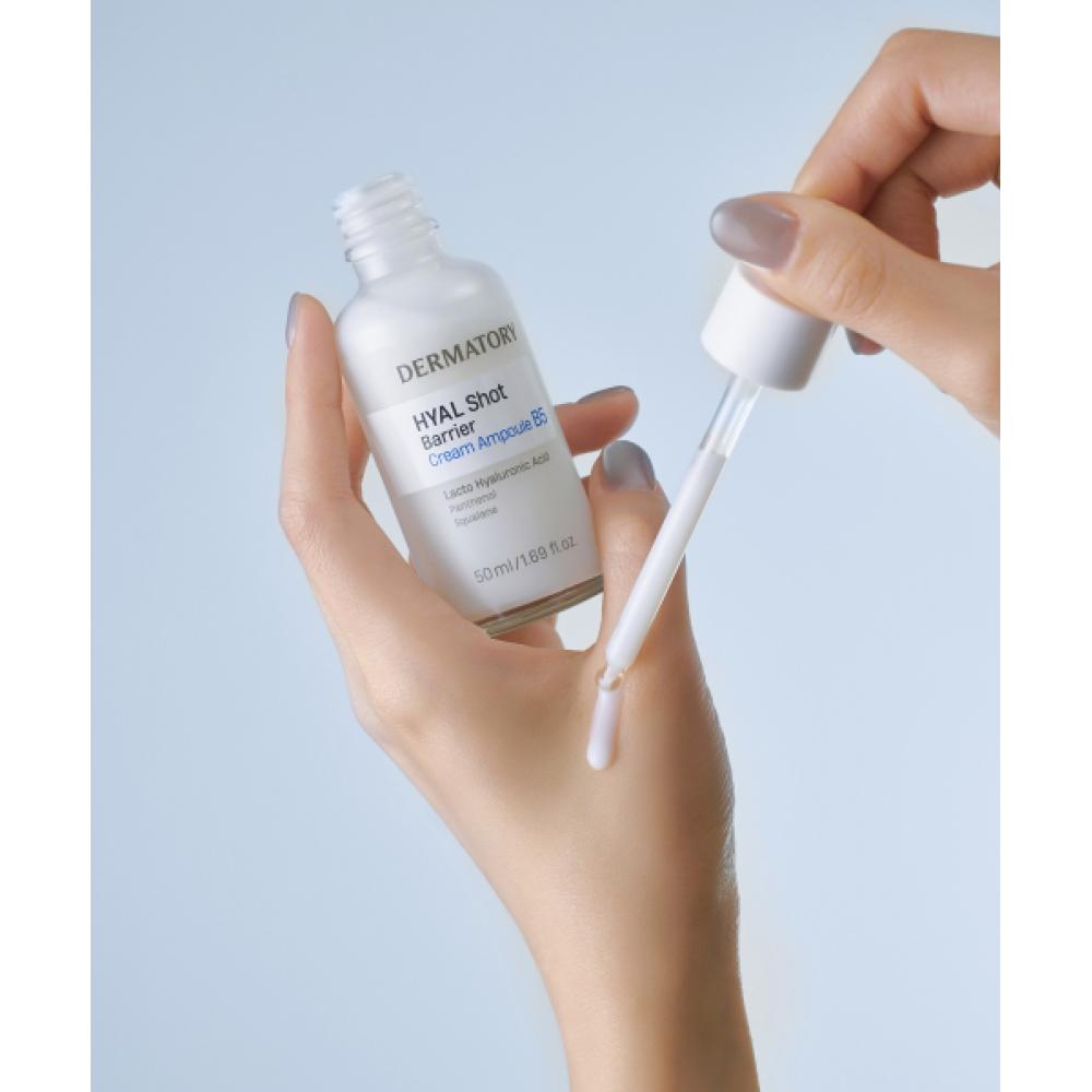 Dermatory Hyal Shot Barrier Cream Ampoule B5 50ml [gift] Hyal Shot Cream