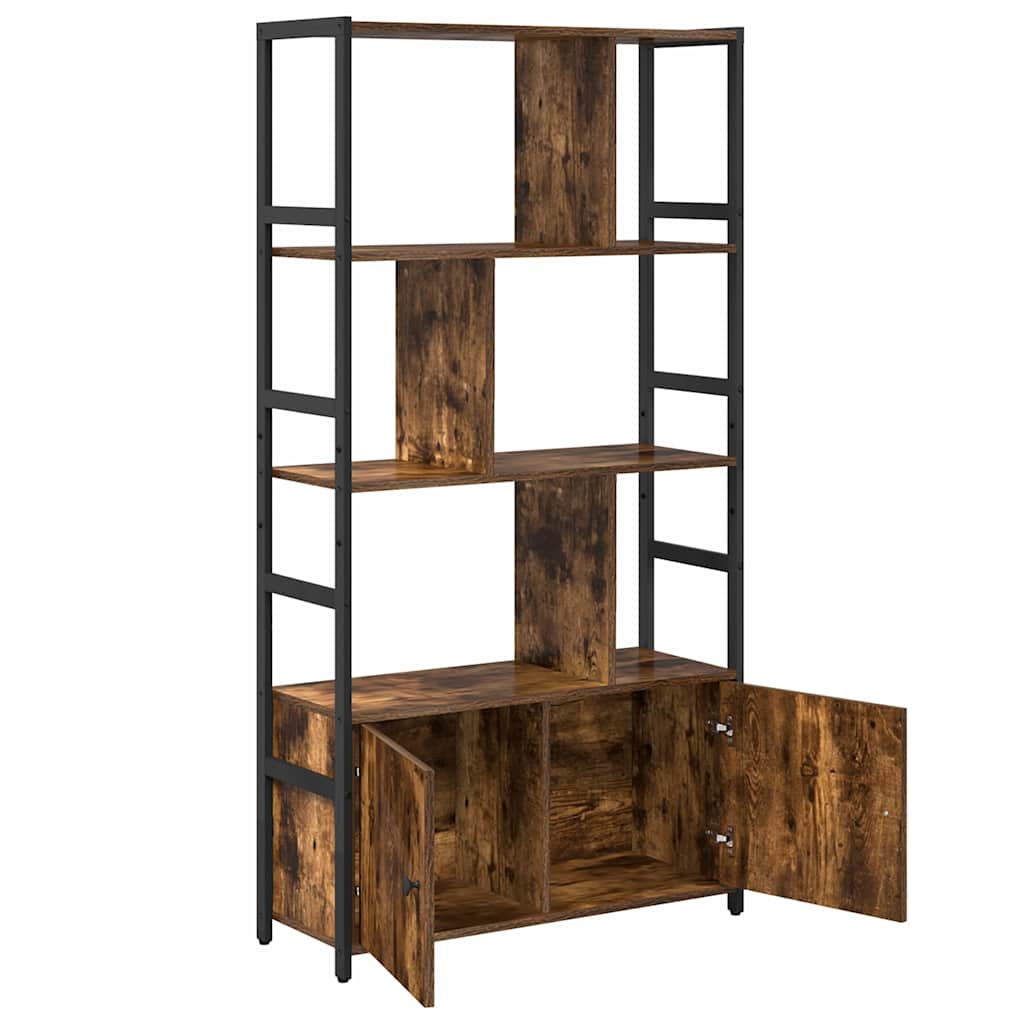 Bookshelf 80 x 30 x 155.5 cm Engineered Wood Smoked Oak