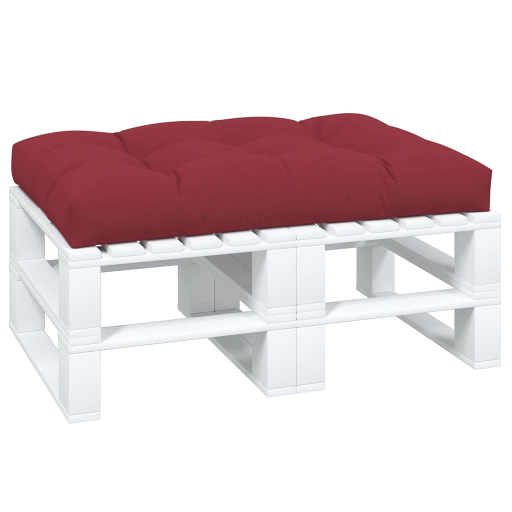 Pallet Cushion Burgundy 120x80x12 cm Fabric