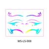 European & American Cross-border Music Festival Laser Eyeliner Stickers - Waterproof & Long-lasting Disposable Tattoos