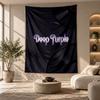 Decorative Tapestry,Deep Purple Printed Wall Art, Lightweight Wall Hanging For Bedroom Background