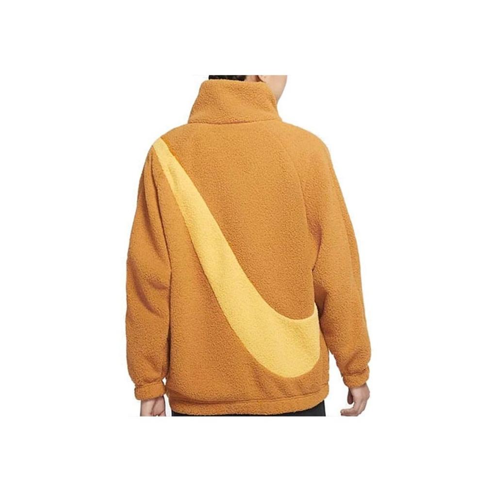 Nike Sportsklær Logo Reversibel Ensfarget Casual Retro Sportsjakke Damejakker Krydret-Gul DC5138-774