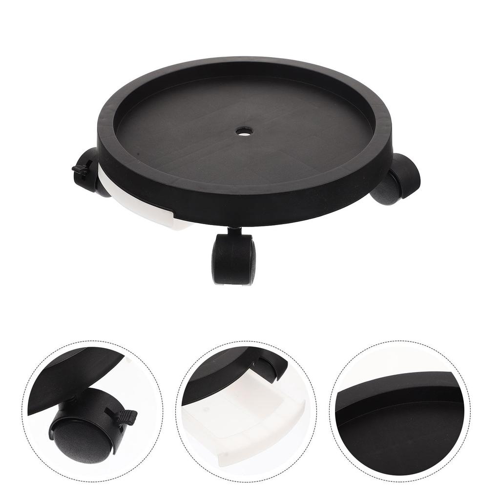 Flowerpot Tray With Wheels Pp Material Durable Rolling Planter Stand For Indoor Outdoor Use Garden Flowerpot Mover