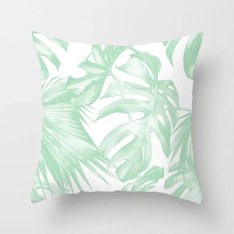 45x45cm Light Blue Green Mint Cushion Cases Modern Geometry Print Boho Decorative Pillowcase Sofa Couch Throw Pillows