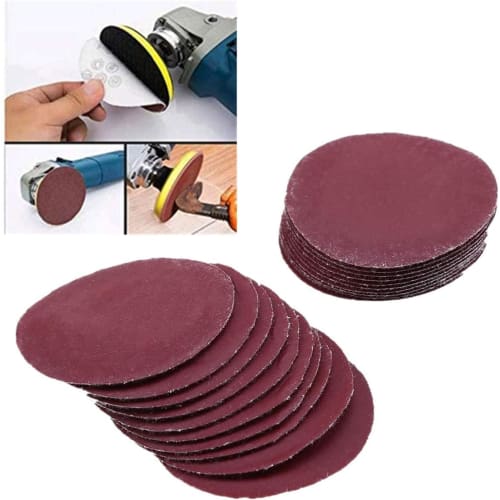 Pack of 60 100mm Sanding Discs, Water-Resistant Sanding Paper, Round, for Sanding Metal, Wood, and Metal Surfaces, Mixed Grit Abrasive Paper, 320, 600