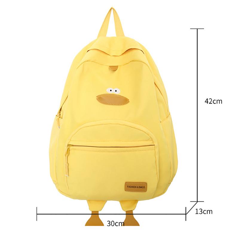 Kinderrucksack Schultasche für Mädchen Jungen Cartoon Ente Kinder Reisetaschen Tragbar Grundschul-Kinderrucksäcke