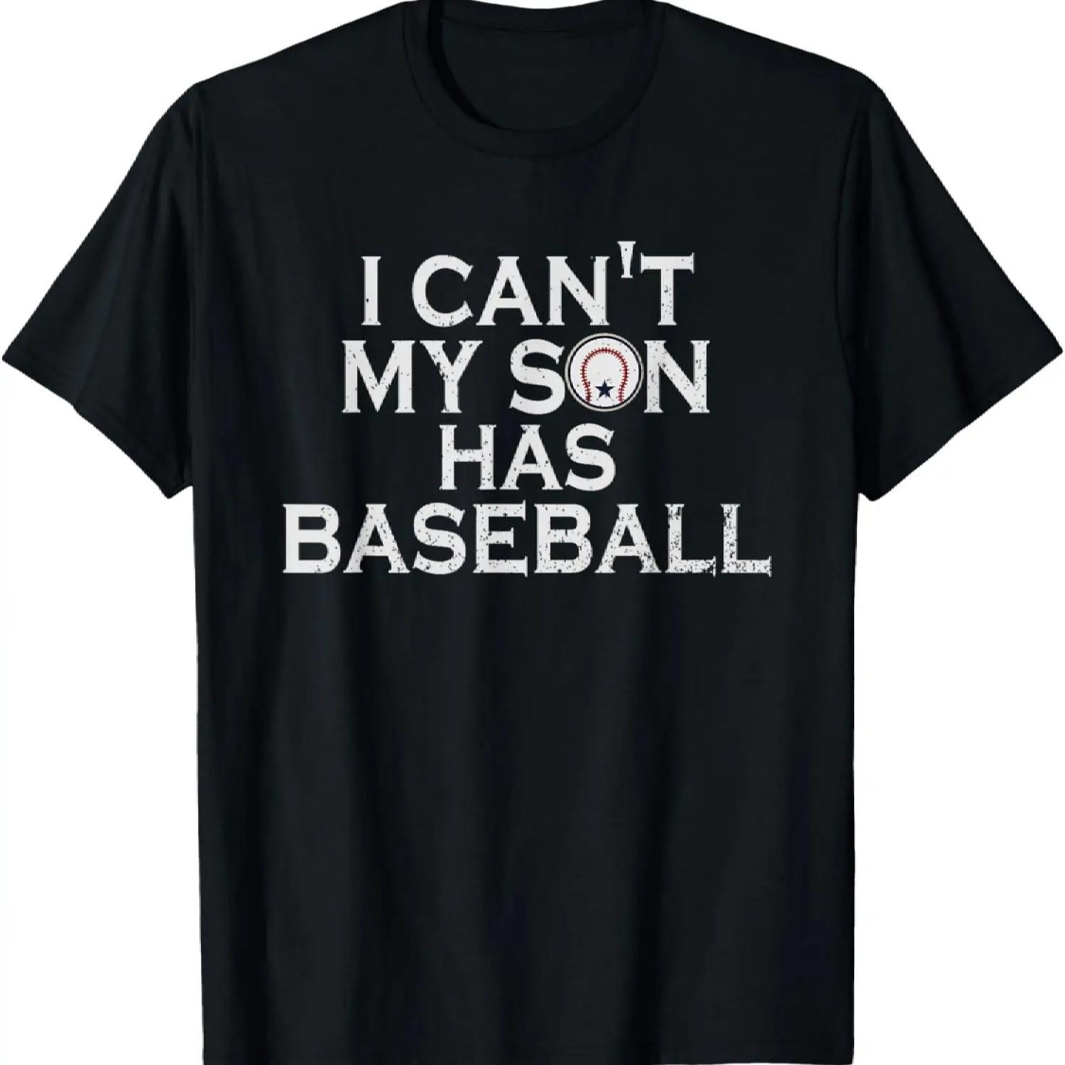 Бейсбол Я Не Могу У Моего Сына Бейсбол Папа Мама Родители Футболка S