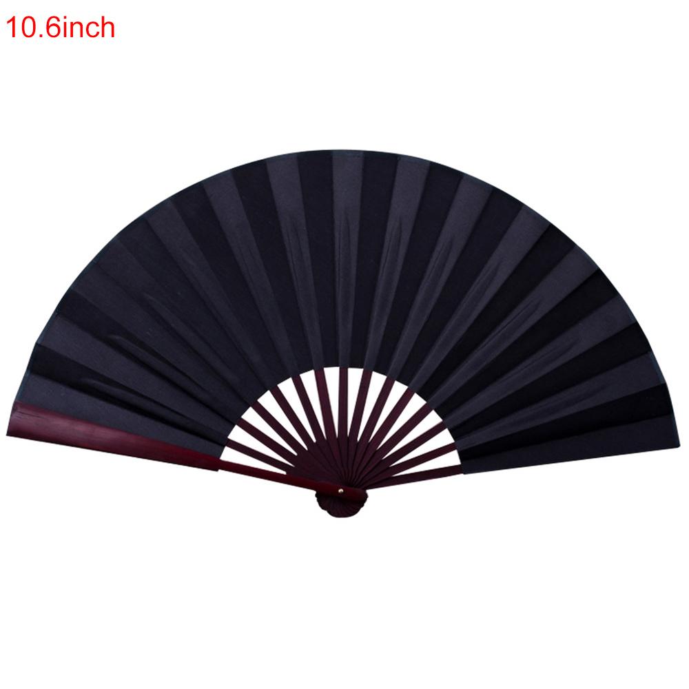 10/13 Inch Folding Fan Hand Silk Cloth DIY Chinese Folding Fan Wooden Bamboo Antiquity Fold Fans  For DIY Writing And Painting