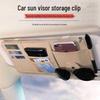 Multifunctionele Auto Zonneklep Organizer: Kaarthouder & Brilclip