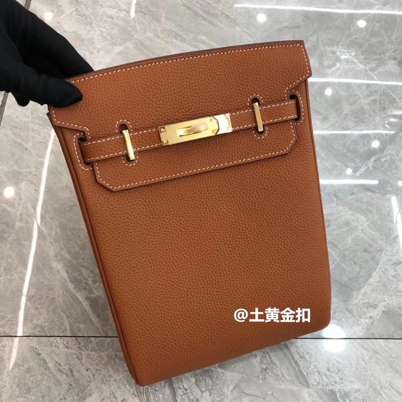 2025 New Kelli Breast Bag Fashionable Mini Simple Lychee Pattern Togo First Layer Cowhide Single Shoulder Women's Leather Bag