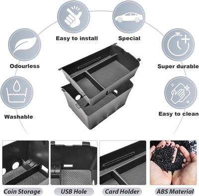 For 2026 Hyundai Palisade Double-Layer Center Console Organizer Car Tray Armrest Storage Box Secondary Interior Car Accessories