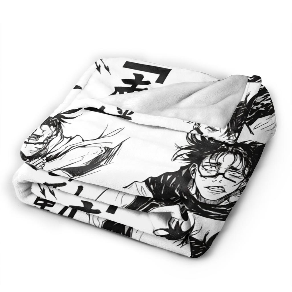 Choso Knitted blankets Flannel Kaisens Anime Super Soft Throw blanket for Car Sofa Couch Bed Rug