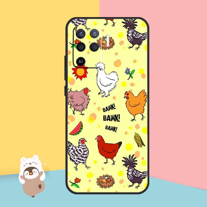

Cartoon Chicken Rooster Case For Oppo A16 A76 A96 A60 A40 A80 A18 A38 A58 A78 A98 A15 A54 A74 A94 A17 A57 A6 A5 Pro OPPO A6 Pro