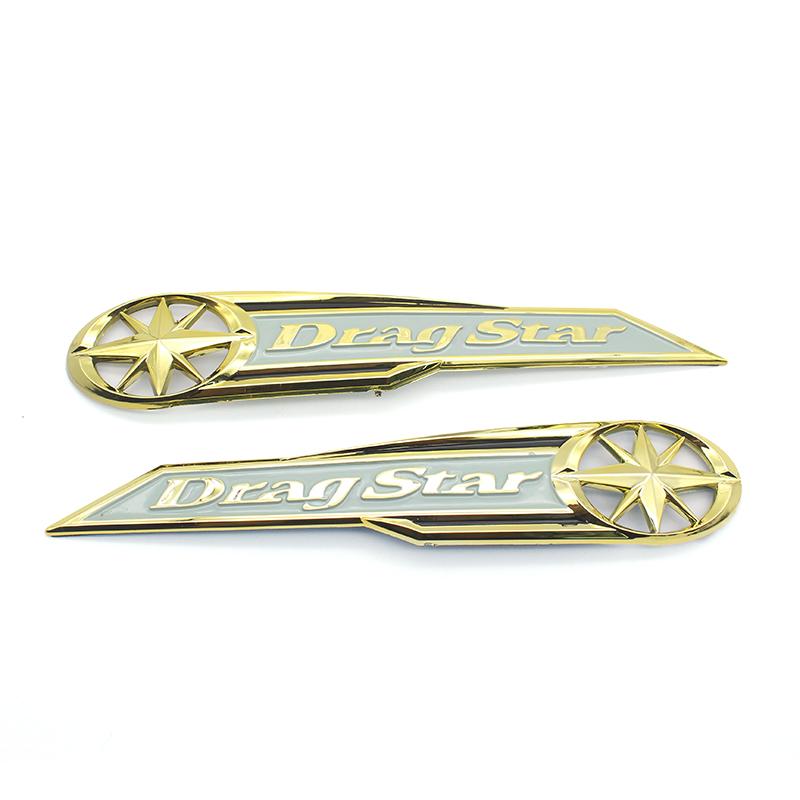 Pokhaomin  Motorcycle 3D Tank Sticker  Emblem Badge Decal Fuel Pad Protector Decal For Yamaha Dragstar V-Star XV XVS400 650