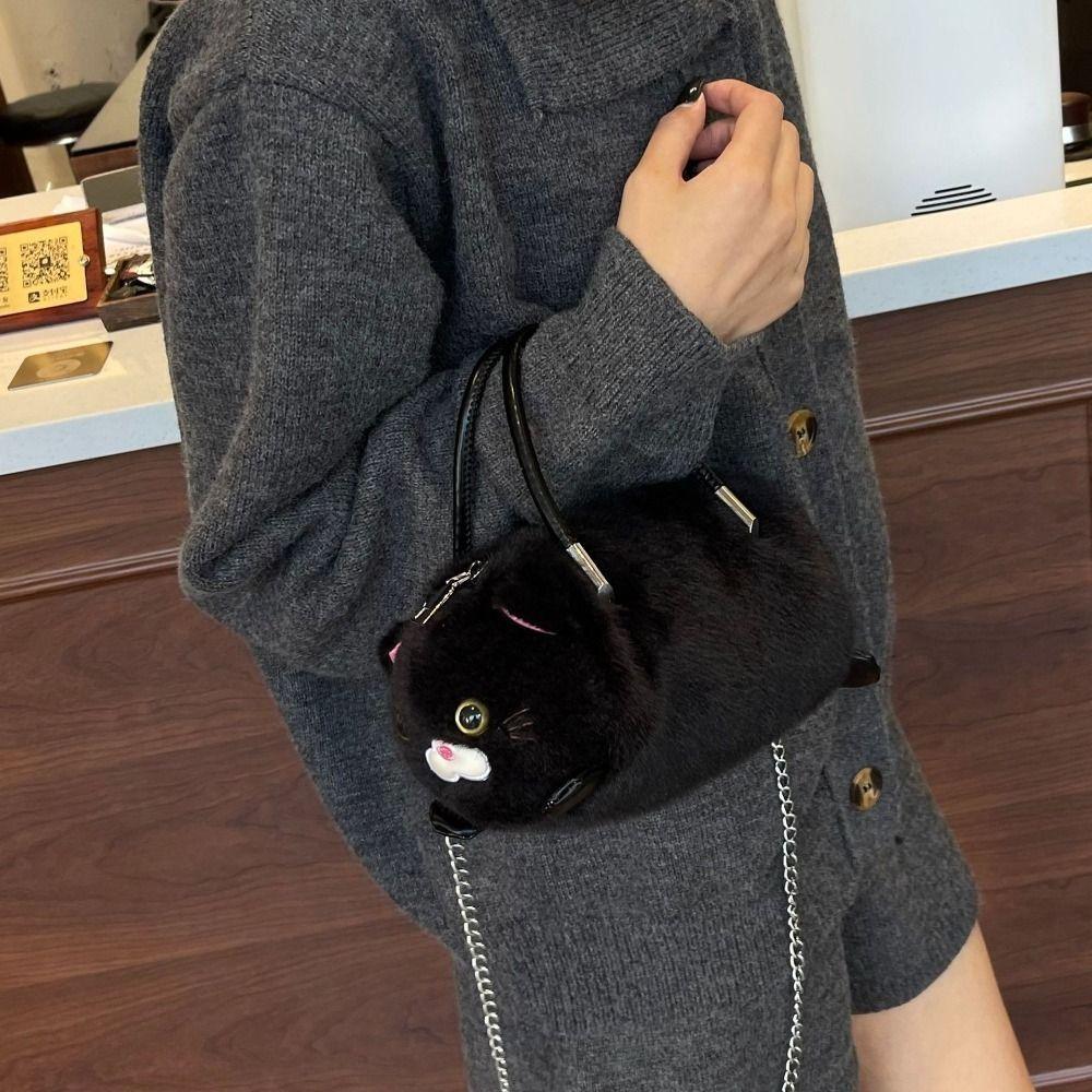 Designer Cat Cross Bag Small Cute Women's Handbag New Simulated Cat Bag  for Girls
