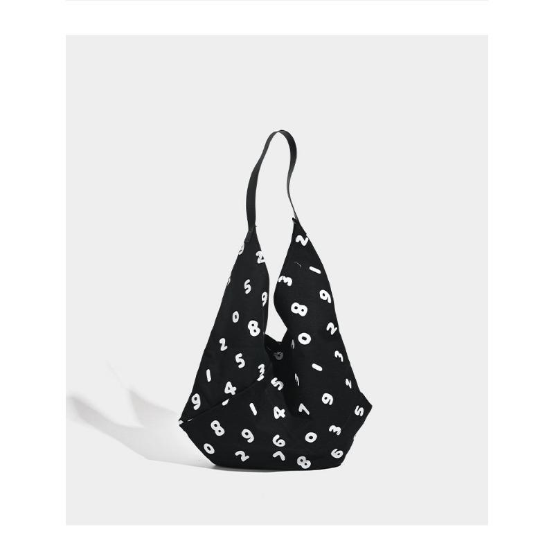 2025 New Tote Bag Simple Digital Print Canvas Bag Versatile