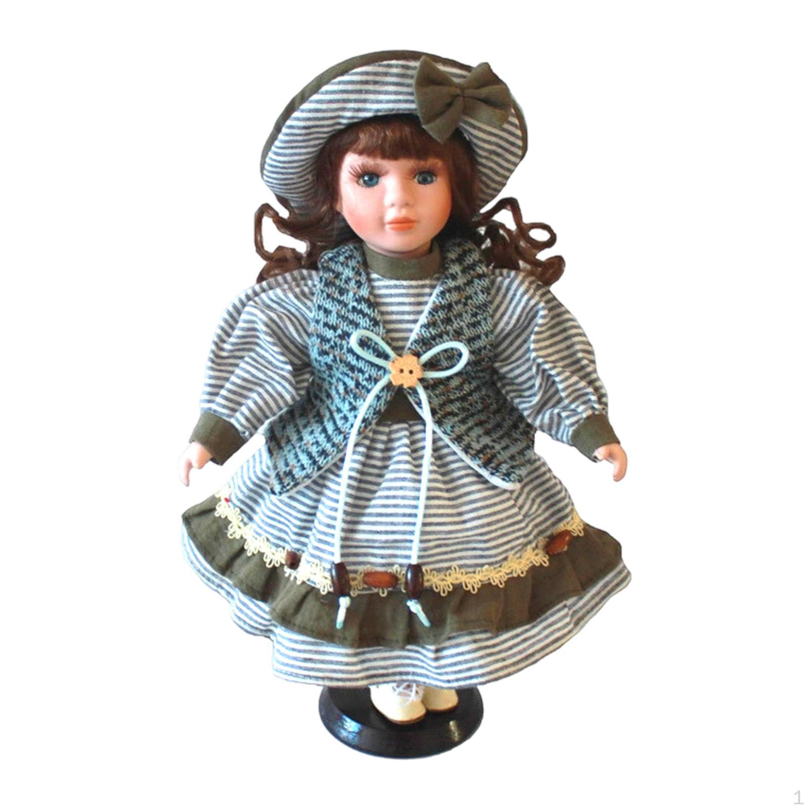 

Керамическая стоящая кукла-фигурка, подарок статуэтки для девочек, ремесло, коллекция современная креативная настольная