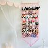 Hanging Storage Net for Plush Toy Decorative Wood and Cotton Hanging Organiser Storage Holder Rack for Kids' Toy