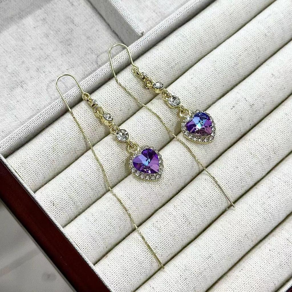 925 Silver Needle Luxury Tassel Earrings for Women