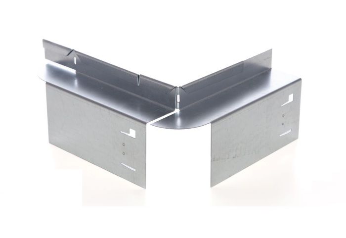 Angle extérieur pour bordure de jardin - ICH-ZAPFE.DE - 9,5 cm Galvanisé - Aluminium - Gris