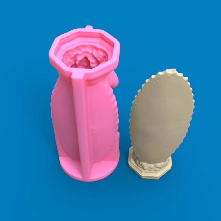 Candle Virgin Mary Sculpture Epoxy Resin Casting Mold DIY Soap Mold Crafts