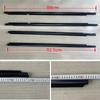4Pcs Chrome/Black Window Rubber Trim For Toyota Land Cruiser LC200 Series For Lexus LX570 2008-2021 Weatherstrip 7572060070