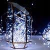 Lampki Druciki 50 Led Na Baterie Białe Zimne 5M Światełka Na Choinkę Stroik
