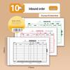 Qinglian 137 No-Carbon Copy 36K Warehouse Document Set - 139 Three-Part Slips (20 Receipts for In/Out Transactions)