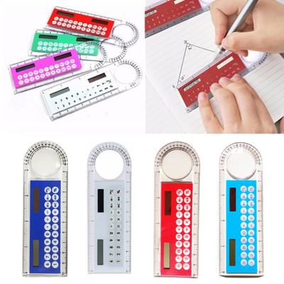 Mini Arithmetic Ruler 8 Digits Electronic Calculator Study School Stationery