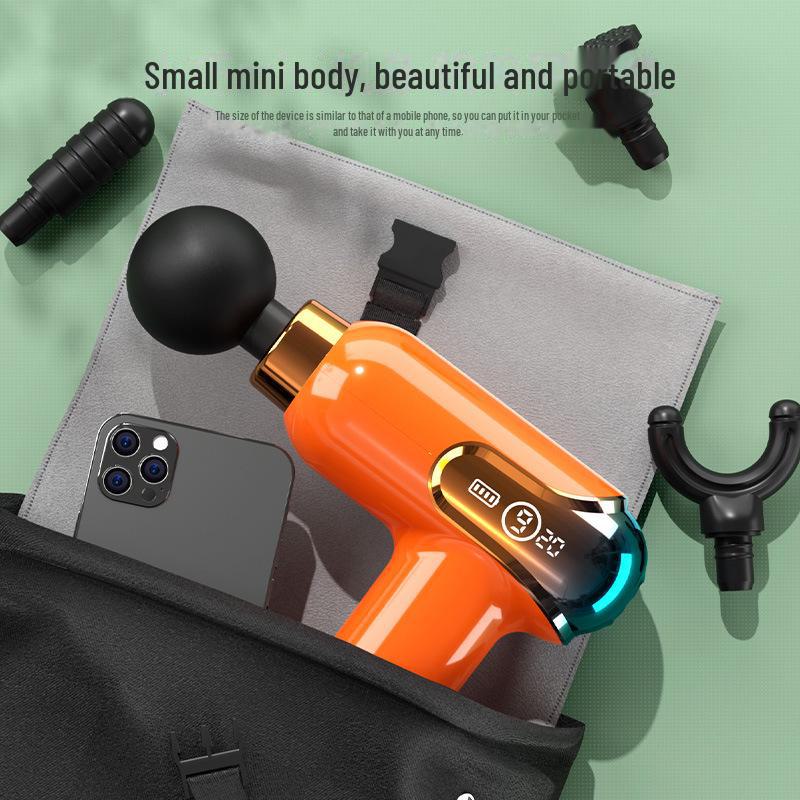 Rechargeable Color-Changing Mini Fascia Gun for Muscle Relaxation 