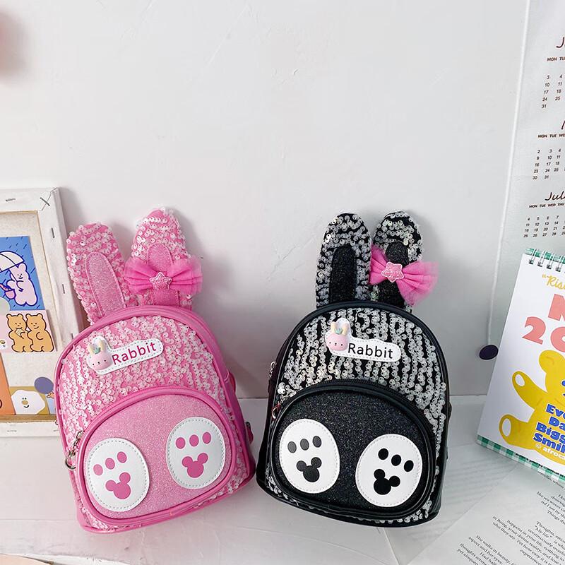 Cute Sequin Rabbit Ear Kids Backpack