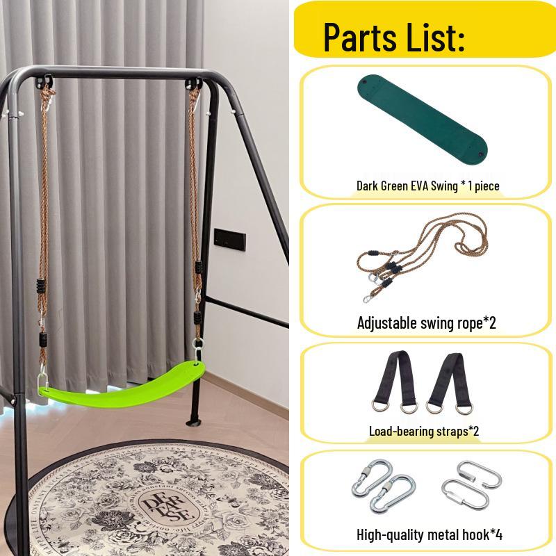 EVA Soft Indoor/Outdoor Child's Swing with Iron Chain and Cradle Seat