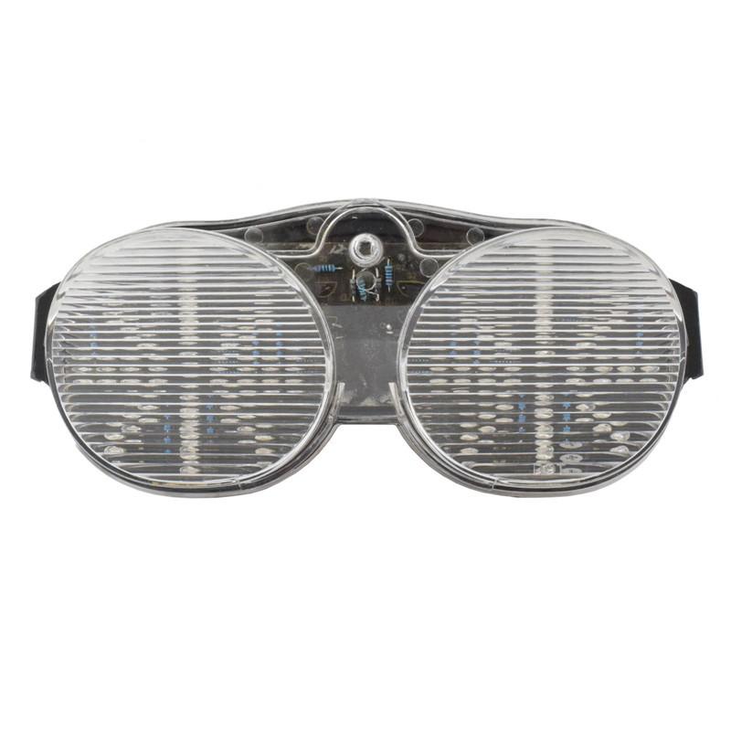 

waase For Yamaha YZF R6 2001 2002 Rear Tail Light Brake Turn Signals Integrated LED Light Clear Lens