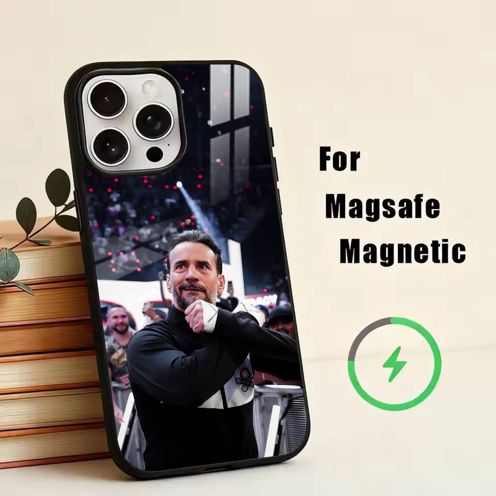 CM P-Punk   Phone Case For iPhone17,16,15,14,13,12,11 Plus,Pro Magnetic For Magsafe Wireless Charging