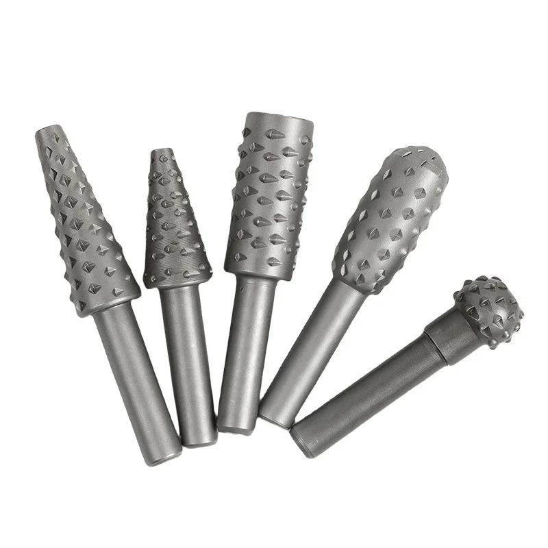 

5 ШТ./Набір Спеціальної Форми Файлів для Деревообробки, Різьбярський ніж по дереву, Зачисна головка для деревообробки, Файл з витисненням (Чорно-сірий) 5PCS/Set